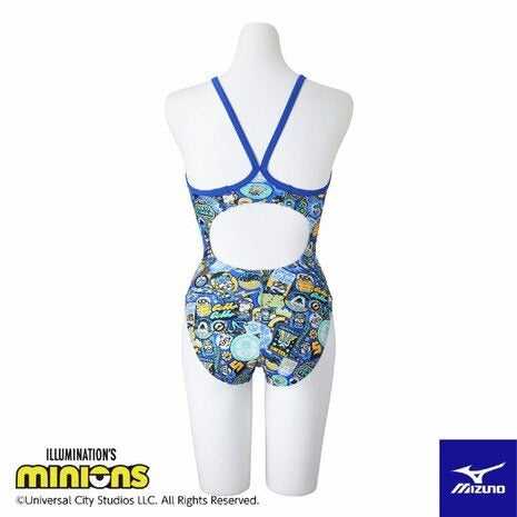 【MIZUNO（ミズノ）】レディース 競泳水着 練習用水着 トレーニング水着 EXER SUITS（エクサースーツ） ミニオン ミニオンズ ミディアムカット N2MAC29527