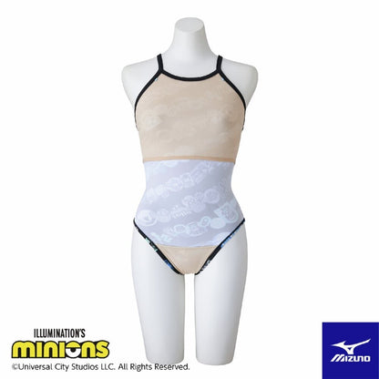 【MIZUNO（ミズノ）】レディース 競泳水着 練習用水着 トレーニング水着 EXER SUITS（エクサースーツ）ミニオン MINIONS ミニオンズ ミディアムカット N2MAC296