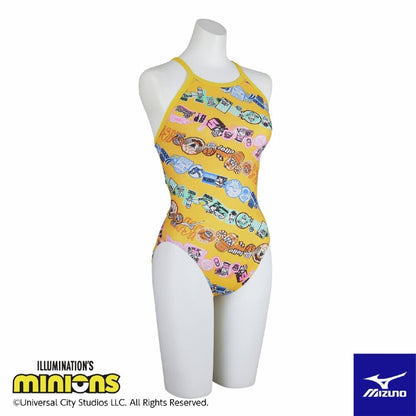 【MIZUNO（ミズノ）】レディース 競泳水着 練習用水着 トレーニング水着 EXER SUITS（エクサースーツ）ミニオン MINIONS ミニオンズ ミディアムカット N2MAC296