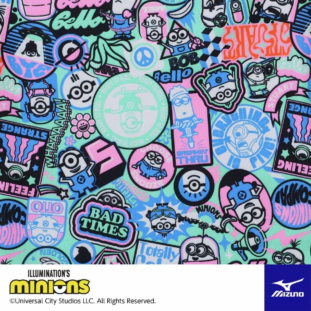 練習用水着 メンズ ミズノ 競泳用 エクサースーツ ミニオン EXER SUITS ショートスパッツ MIZUNO N2MBC095 競泳用 MINIONS ミニオンズ 競泳練習用水着 SS-LL EXERSUITS