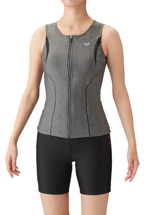 ★セール価格 4/30 23:59まで★ 【arena（アリーナ）】レディース フィットネス水着 大きめカラースナップ付き セパレーツ LAR3241W