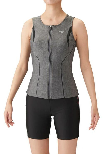 ★セール価格 4/30 23:59まで★ 【arena（アリーナ）】レディース フィットネス水着 大きめカラースナップ付き セパレーツ LAR3241W