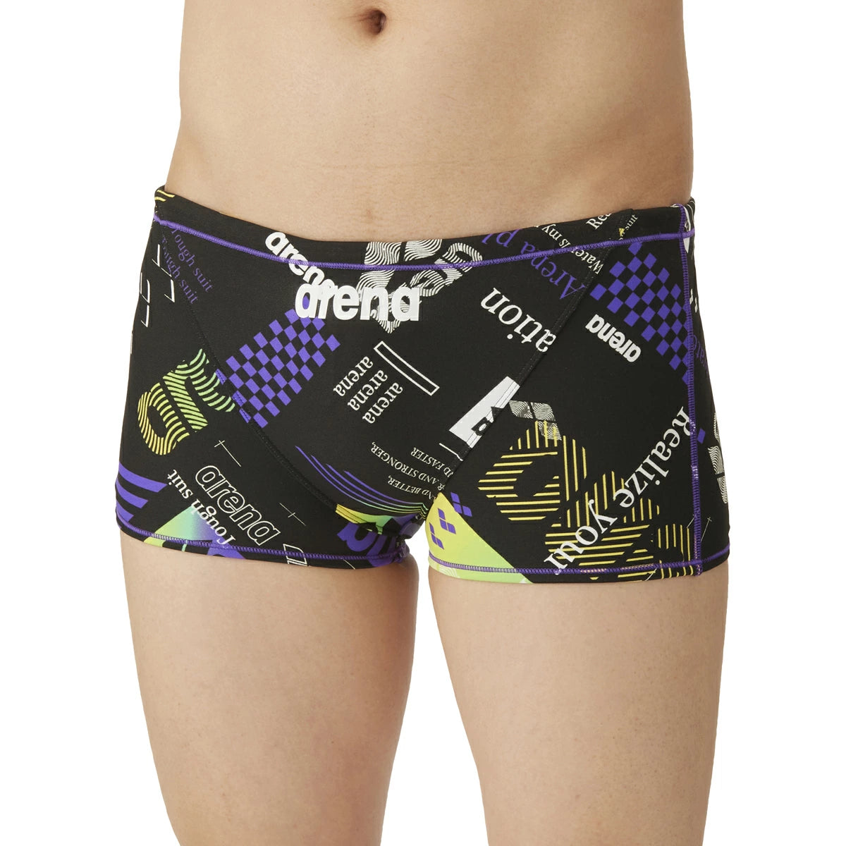 【arena（アリーナ）】メンズ 競泳水着 トレーニング水着 練習用水着 TOUGHSUIT（タフスーツ）スパッツ  AS4FWM26M