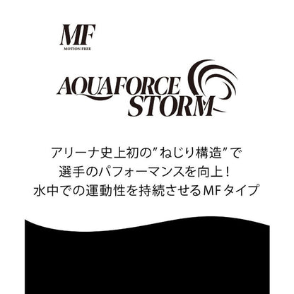 arena アリーナ 競泳水着 レディース AQUAFORCE STORM MアクアフォースストームMF レーシングワンピーススパッツ WA承認 ARN-4002W DBLU 青