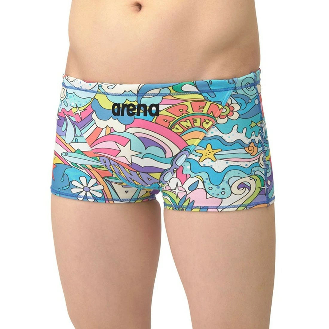 【arena（アリーナ）】メンズ 競泳水着 トレーニング水着 練習用水着 TOUGHSUIT（タフスーツ）NEO EARTH ECOタフ（ショートレッグ） AS5SWM09M