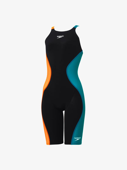 【Speedo（スピード）】レディース 競泳水着 レーシング水着 WA承認 Pro Hybrid2（プロハイブリッド2） Openback Kneeskin（オープンバックニースキン）ハーフレッグ SCW12201F