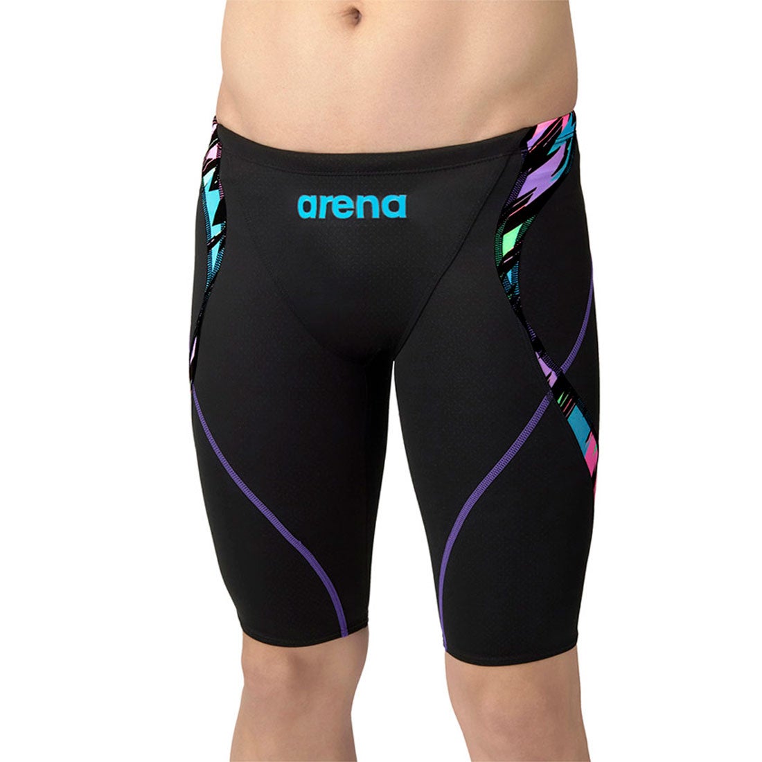 【arena（アリーナ）】メンズ 競泳水着 レーシング水着 WA承認 AQUA ADVANCED（アクアアドバンスド）スパッツ（ハーフレッグ） AS5SRC24M