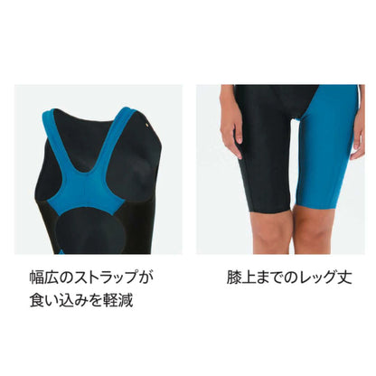 【Speedo（スピード）】レディース 競泳水着 レーシング水着 WA承認 FLEX Σν（フレック・スシグ・マニュー）セミオープンバックニースキン SCW12505F