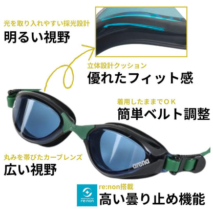 【arena（アリーナ）】ゴーグル UOVO(ウォーボ）フィットネス向け AS5SGG44U