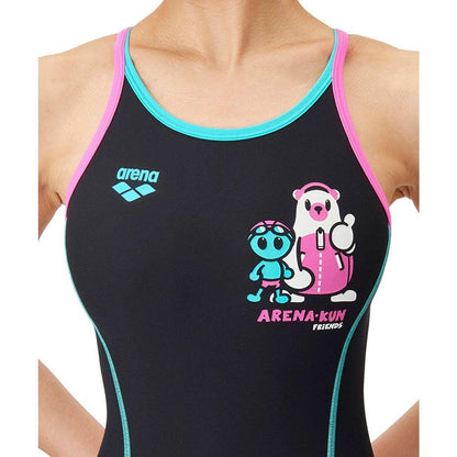 【arena（アリーナ）】レディース 競泳水着 トレーニング水着 練習用水着 TOUGHSUIT（タフスーツ） アリーナくん ワンピース AS5SWM01L