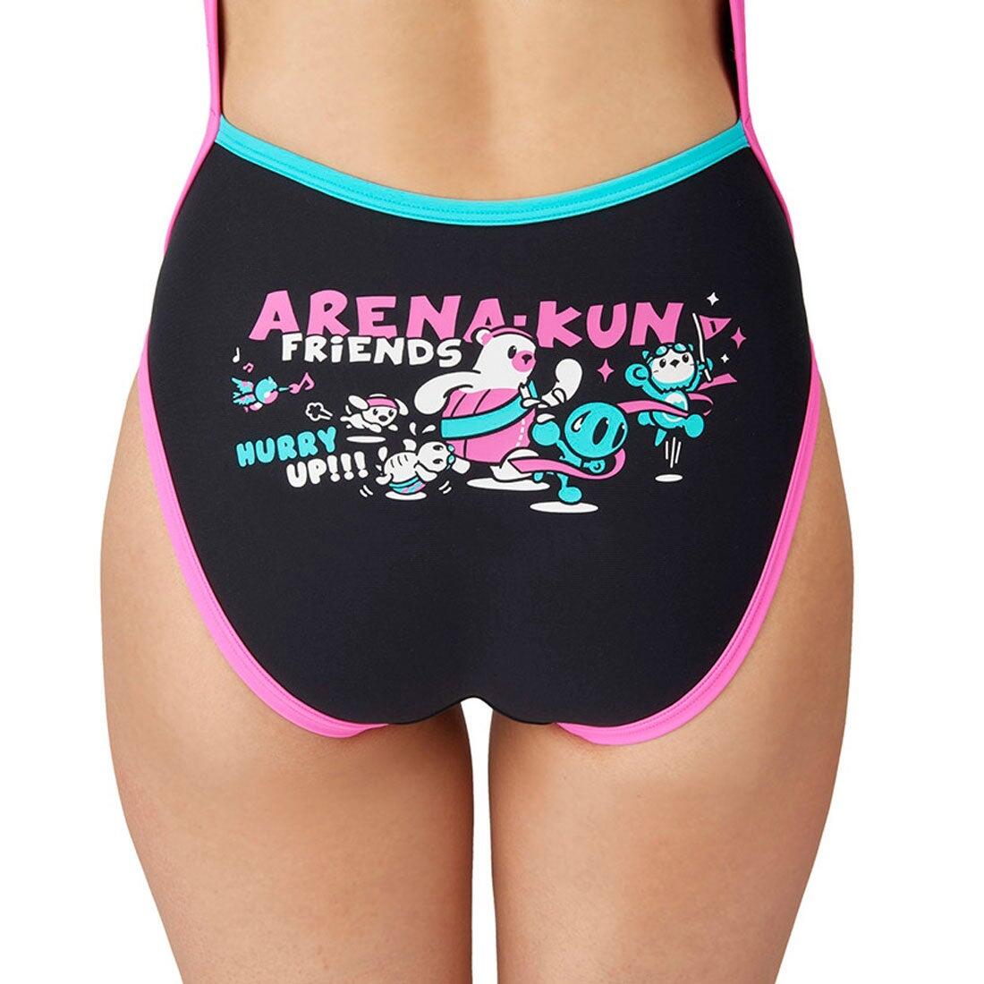 【arena（アリーナ）】レディース 競泳水着 トレーニング水着 練習用水着 TOUGHSUIT（タフスーツ） アリーナくん ワンピース AS5SWM01L