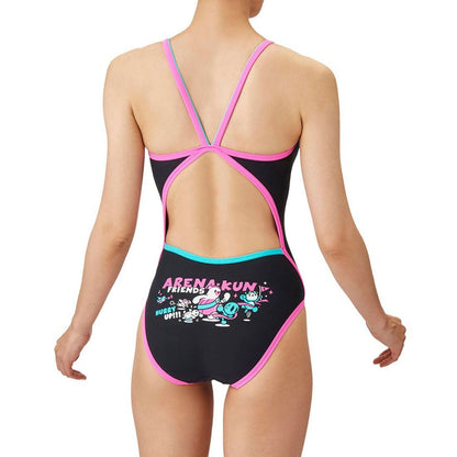 【arena（アリーナ）】レディース 競泳水着 トレーニング水着 練習用水着 TOUGHSUIT（タフスーツ） アリーナくん ワンピース AS5SWM01L