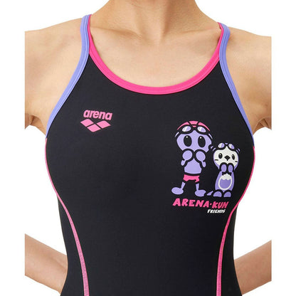 【arena（アリーナ）】レディース 競泳水着 トレーニング水着 練習用水着 TOUGHSUIT（タフスーツ） アリーナくん ワンピース AS5SWM01L