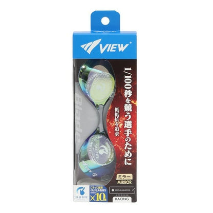 【VIEW（ビュー）】ゴールド FINA承認 ブレード ミラーレンズ ノンクッション スワイプ V121ESAM