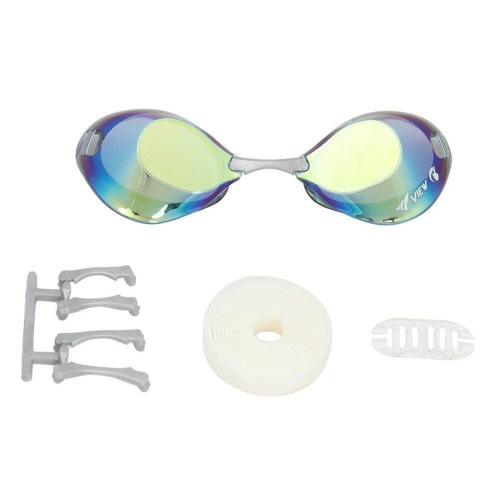 【VIEW（ビュー）】ゴールド FINA承認 ブレード ミラーレンズ ノンクッション スワイプ V121ESAM