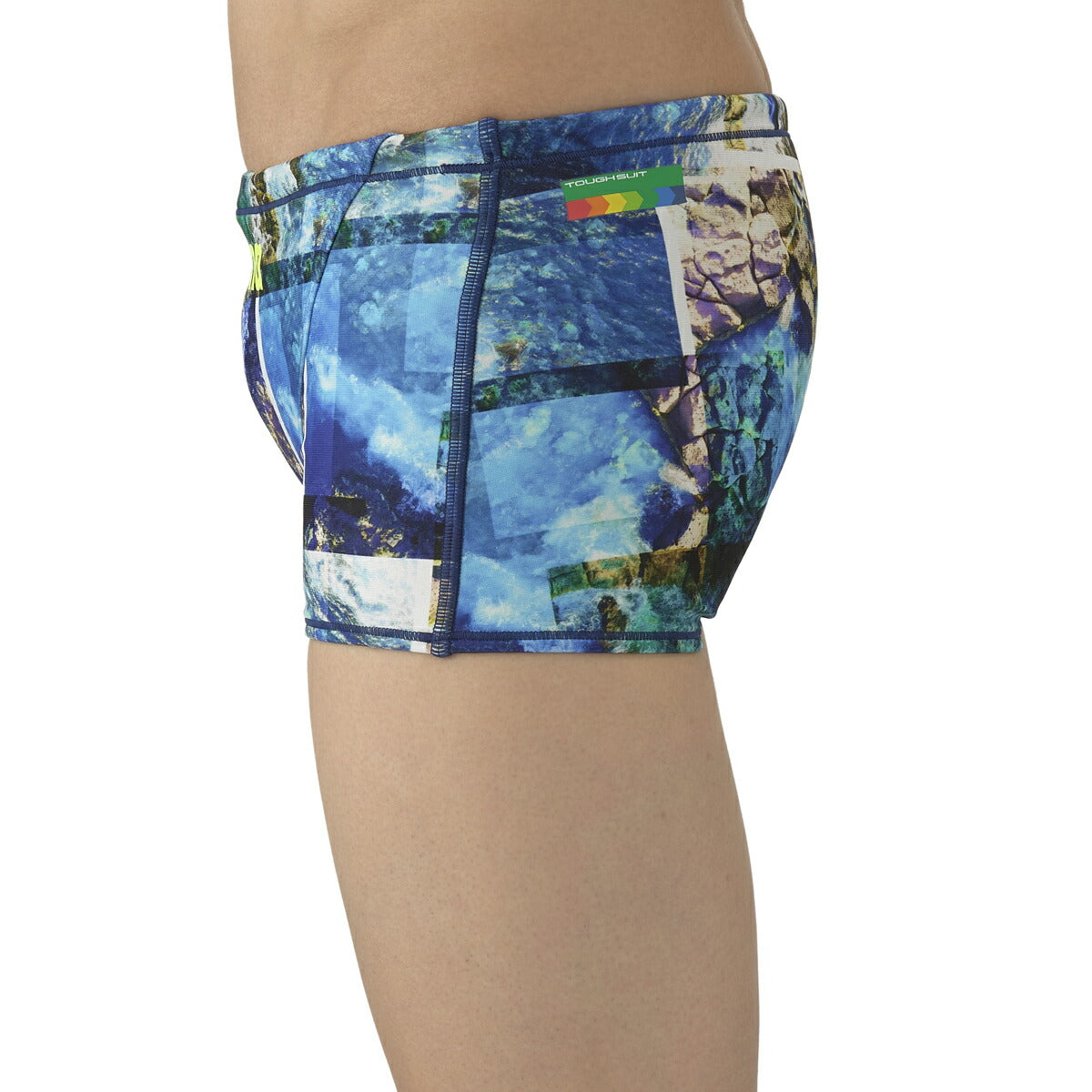 【arena（アリーナ）】メンズ 競泳水着 トレーニング水着 練習用水着 TOUGHSUIT（タフスーツ）ショートボックス ショートレッグ トレーニングスパッツ AS5FWM06M