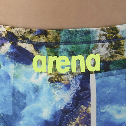 【arena（アリーナ）】メンズ 競泳水着 トレーニング水着 練習用水着 TOUGHSUIT（タフスーツ）ショートボックス ショートレッグ トレーニングスパッツ AS5FWM06M