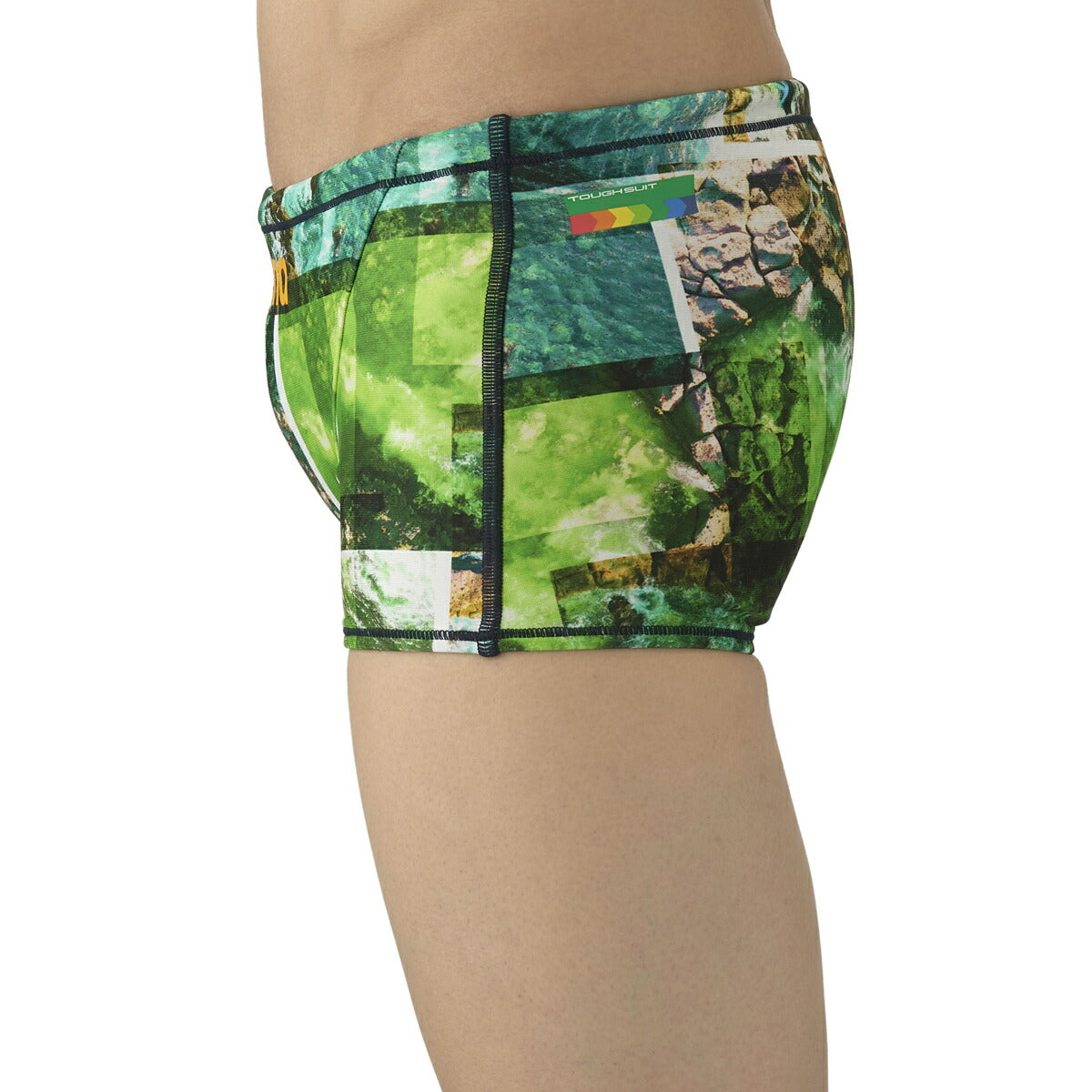 【arena（アリーナ）】メンズ 競泳水着 トレーニング水着 練習用水着 TOUGHSUIT（タフスーツ）ショートボックス ショートレッグ トレーニングスパッツ AS5FWM06M