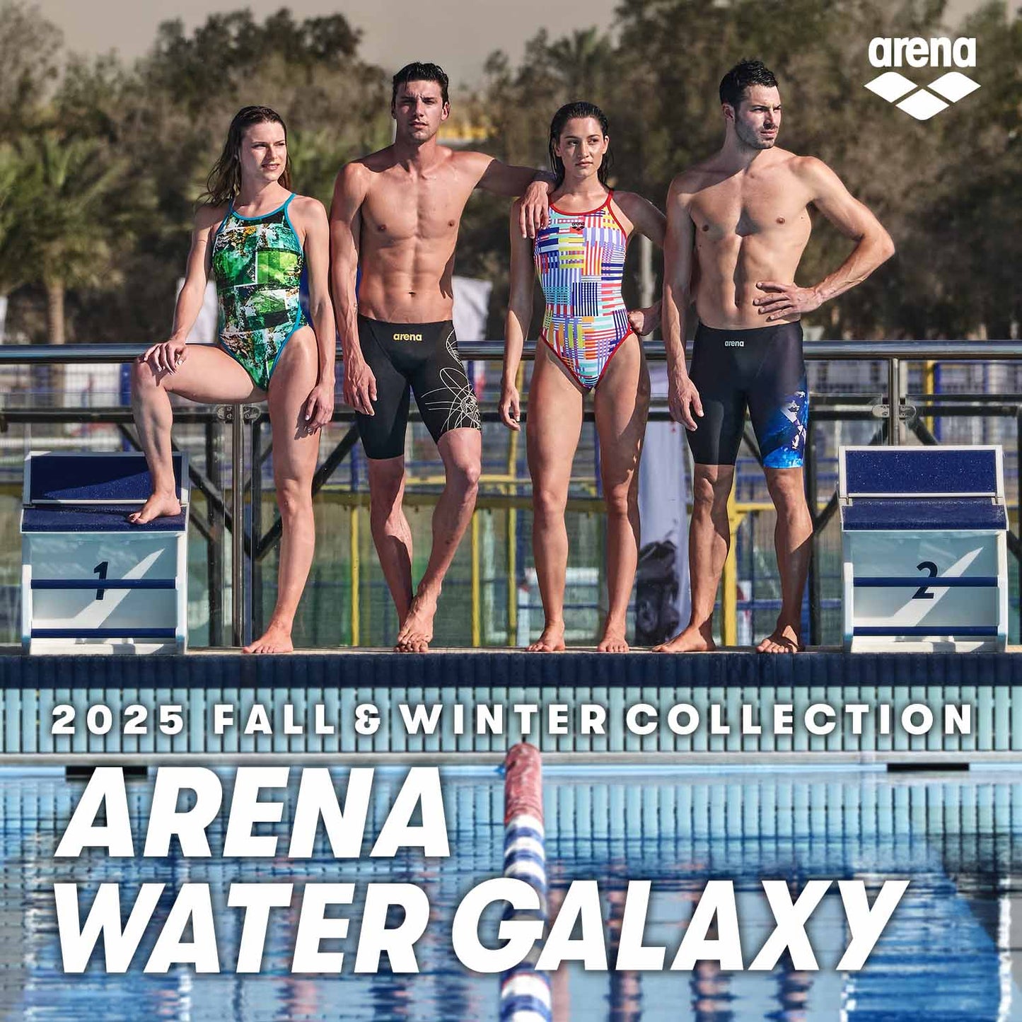 【arena（アリーナ）】レディース 競泳水着 レーシング水着  WA承認 AQUARACING（アクアレーシング）ワンピ－ススパッツ（ハーフレッグ） AS5FRC69L