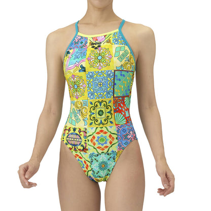 【arena（アリーナ）】レディース 競泳水着 トレーニング水着 練習用水着 TOUGHSUIT（タフスーツ）ワンピース オープンバック AS5FWM20L