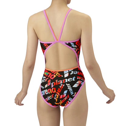 【arena（アリーナ）】レディース 競泳水着 トレーニング水着 練習用水着  TOUGHSUIT（タフスーツ）ワンピース オープンバックAS5FWM18L