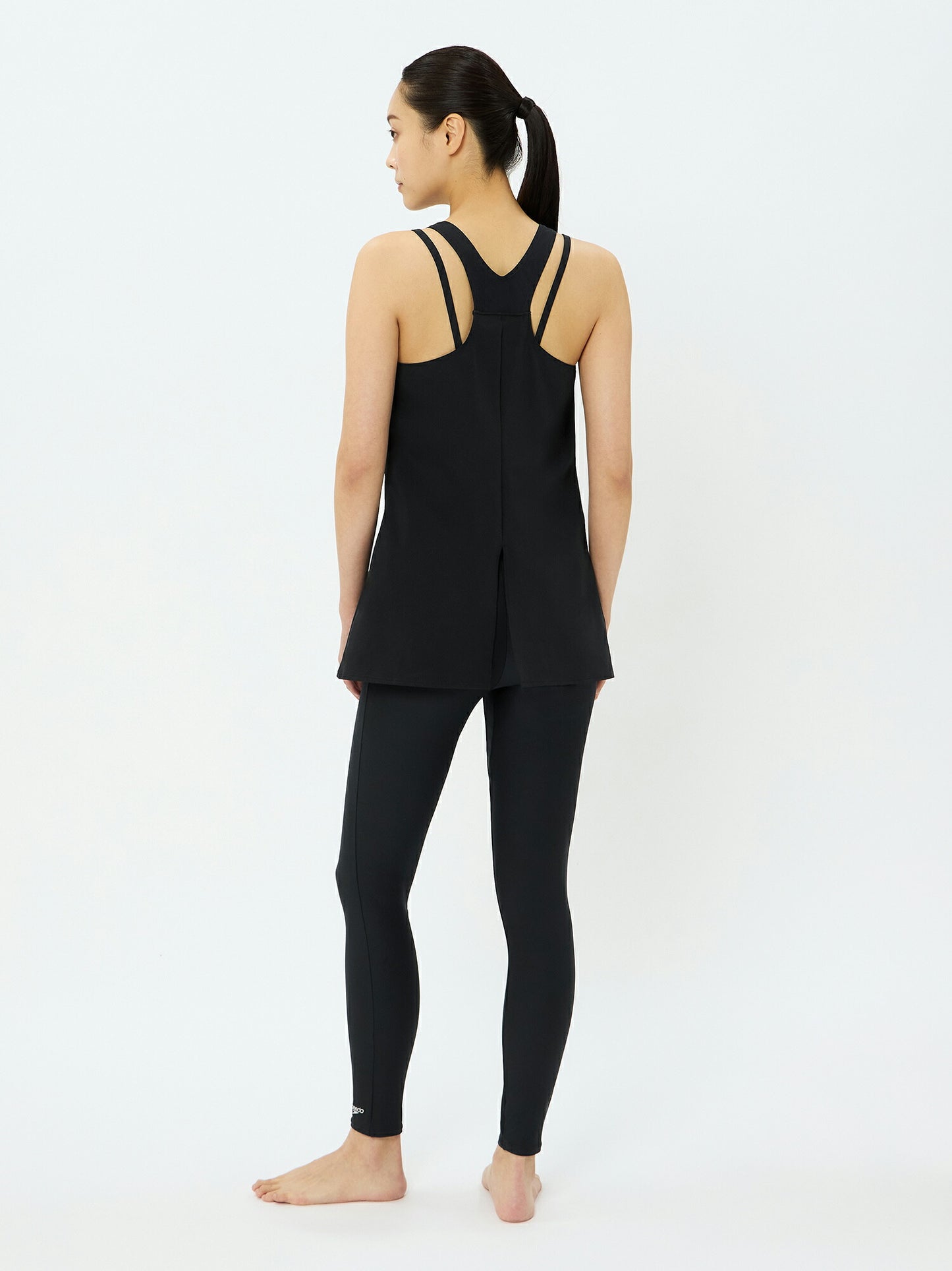 【Speedo（スピード）】レディース フィットネス水着エアパ ロング 上下セット 9分丈 セパレート SFW22561