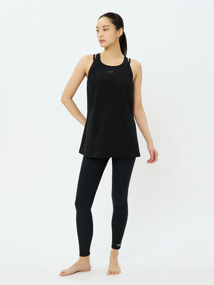 【Speedo（スピード）】レディース フィットネス水着エアパ ロング 上下セット 9分丈 セパレート SFW22561