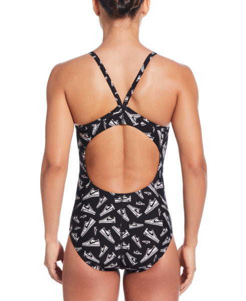 【NIKE（ナイキ）】レディース 競泳水着 トレーニング水着 練習用水着 プリントワンピース NESSF017