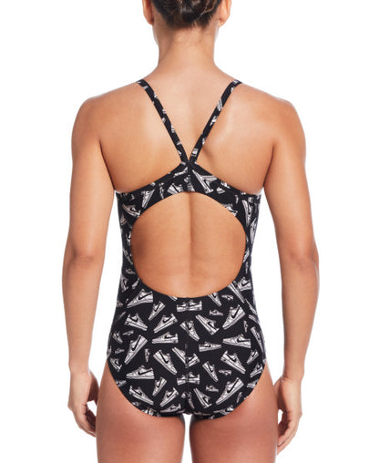 【NIKE（ナイキ）】レディース 競泳水着 トレーニング水着 練習用水着 プリントワンピース NESSF017