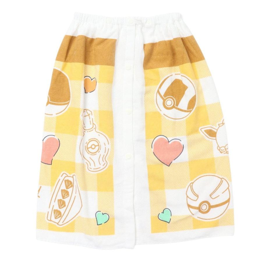 スイムタオル 水泳 タオル ポケモン ベージュ 60cm丈 PK62607 イーブイ ラップタオル 巻きタオル ラップタオル