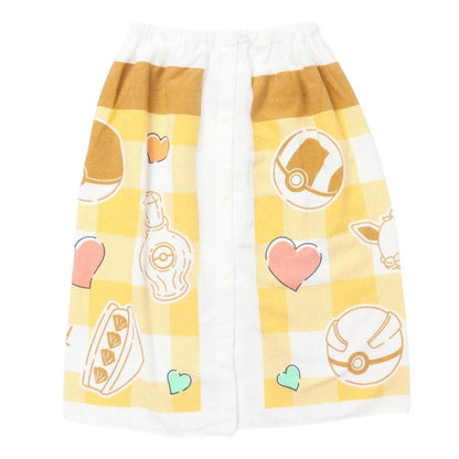 スイムタオル 水泳 タオル ポケモン ベージュ 60cm丈 PK62607 イーブイ ラップタオル 巻きタオル ラップタオル