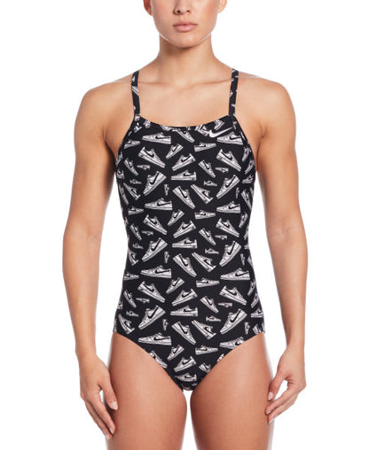 【NIKE（ナイキ）】レディース 競泳水着 トレーニング水着 練習用水着 プリントワンピース NESSF017